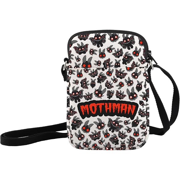 Mothman Cryptid Crossbody Bag - Canvas Shoulder Bag With 3D Print, Waterproof & Adjustable Strap - View #6