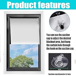 ZHhan Blackout Roof Skylight Blind Window Curtain