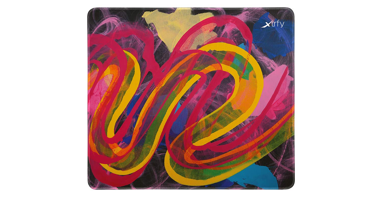 Xtrfy GP4, Large Gaming Mouse Pad (460 x 400 x 4 mm), Glides Effortlessly with Flawless Mouse Control, Non-Slip, Machine-Washable, Street Pink Edition