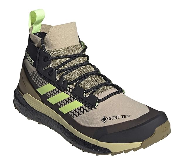 adidas Terrex Free Hiker Gore-TEX Hiking Shoes Savannah/Hi-Res Yellow/Core Black 7 D (M 