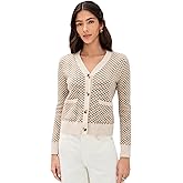 LE BOP Women's Annie Checkerboard Cardigan
