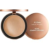 M. Asam MAGIC FINISH Satin Compact Powder Nude (8 g) - pressed powder for perfect hold, matting & perfecting, prolongs the hold of make-up, with hyaluronic acid & vitamin E, vegan