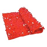 Red Floral Sheeting Backdrop