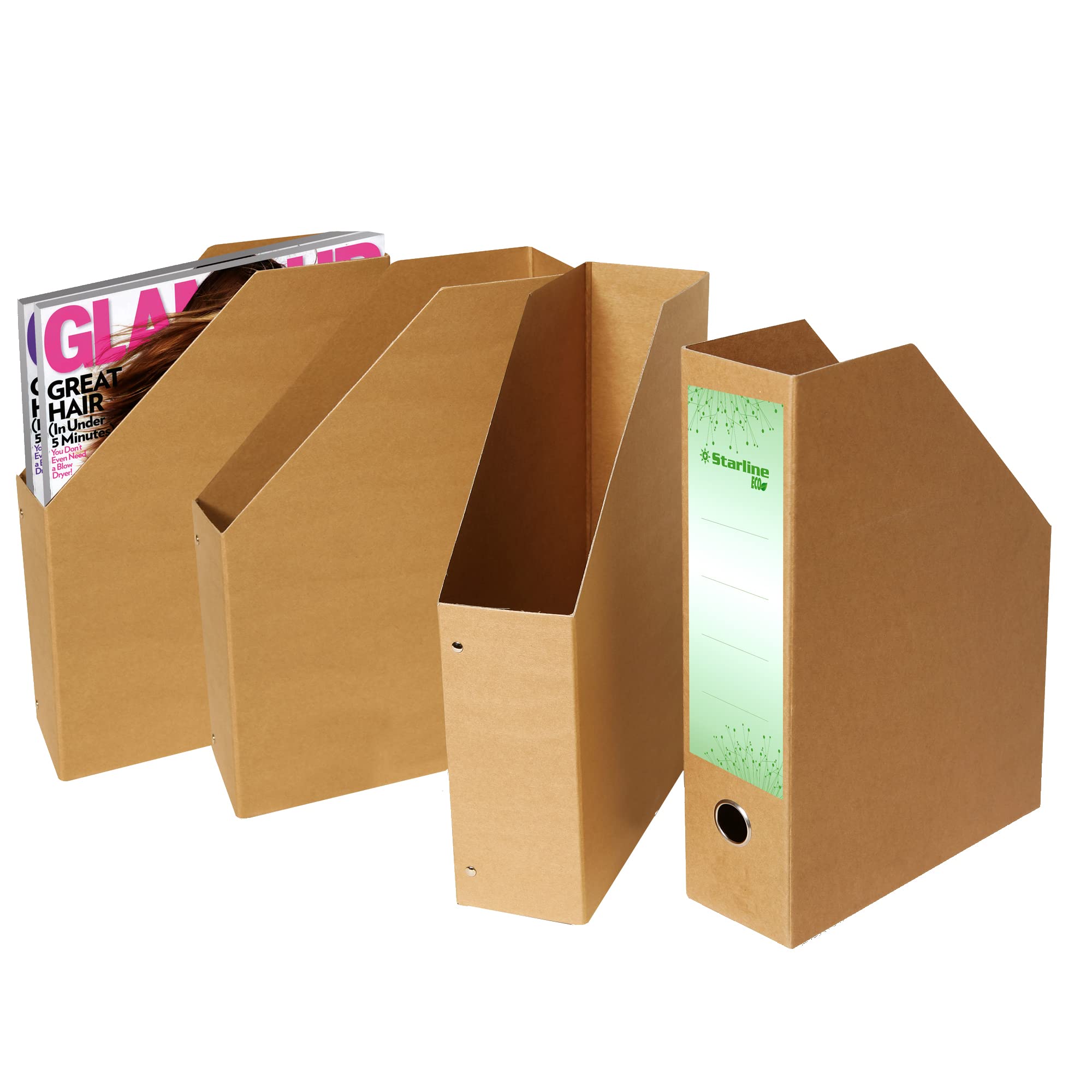 Starline STL6015 Magazine Rack, 25 x 35 x 8 cm, Havana Eco