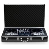 ANALOG CASES Rane Four Case - Ultra-Lightweight Unison Hard Case | Ultra-Lightweight and Durable Aluminum Case, Die-Cut Foam Padded Interior With Cable Storage Space, Comfortable Padded Handle