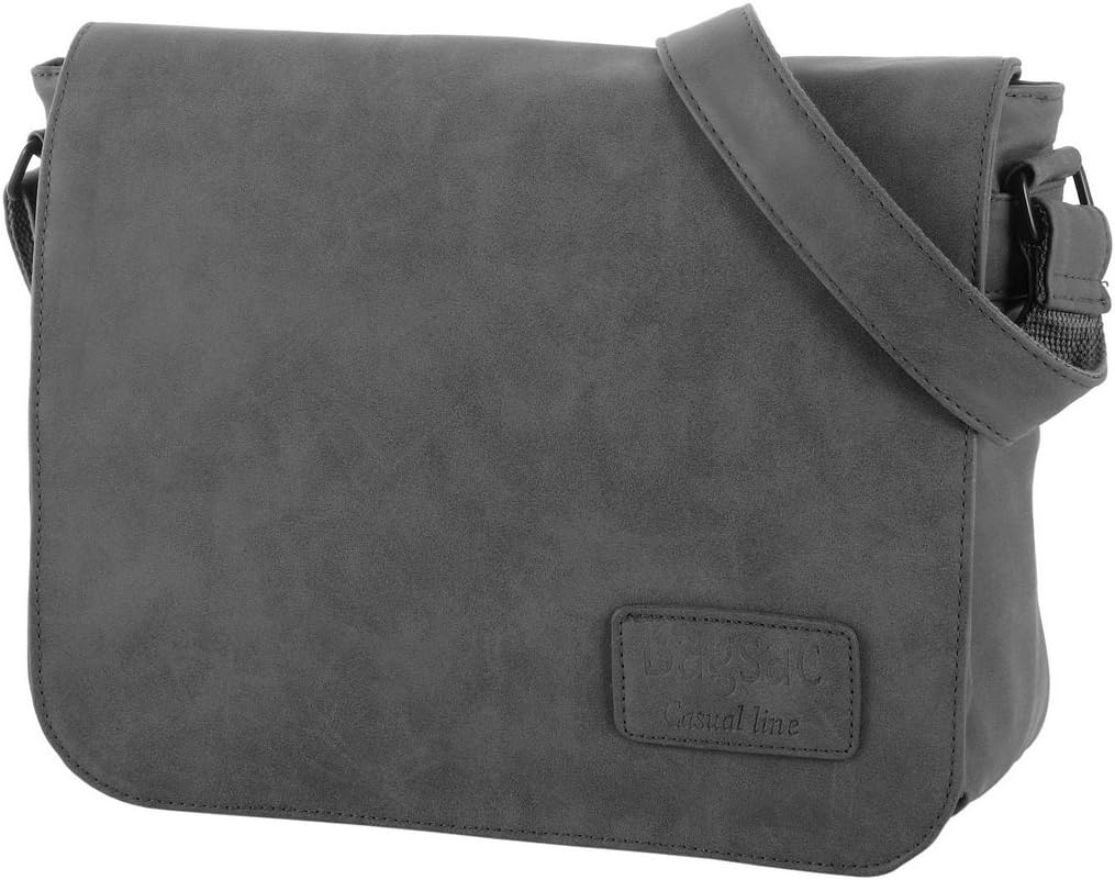 Bagsac Messenger Bag/Damen Umhängetasche S42 (Anthracite) Amazon.de