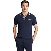 EXPRESS Men’s Sweater Polo – Modern Prep Short Sleeve Cotton Knit with Tipped Collar, Casual Workwear