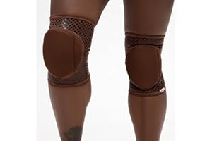 Queen Wear – Nude Cacao Grip – Pole Dance Knee Pads – Perfect Woman Protection for Ballet Modern Dance and Indoor Sports (XXL)