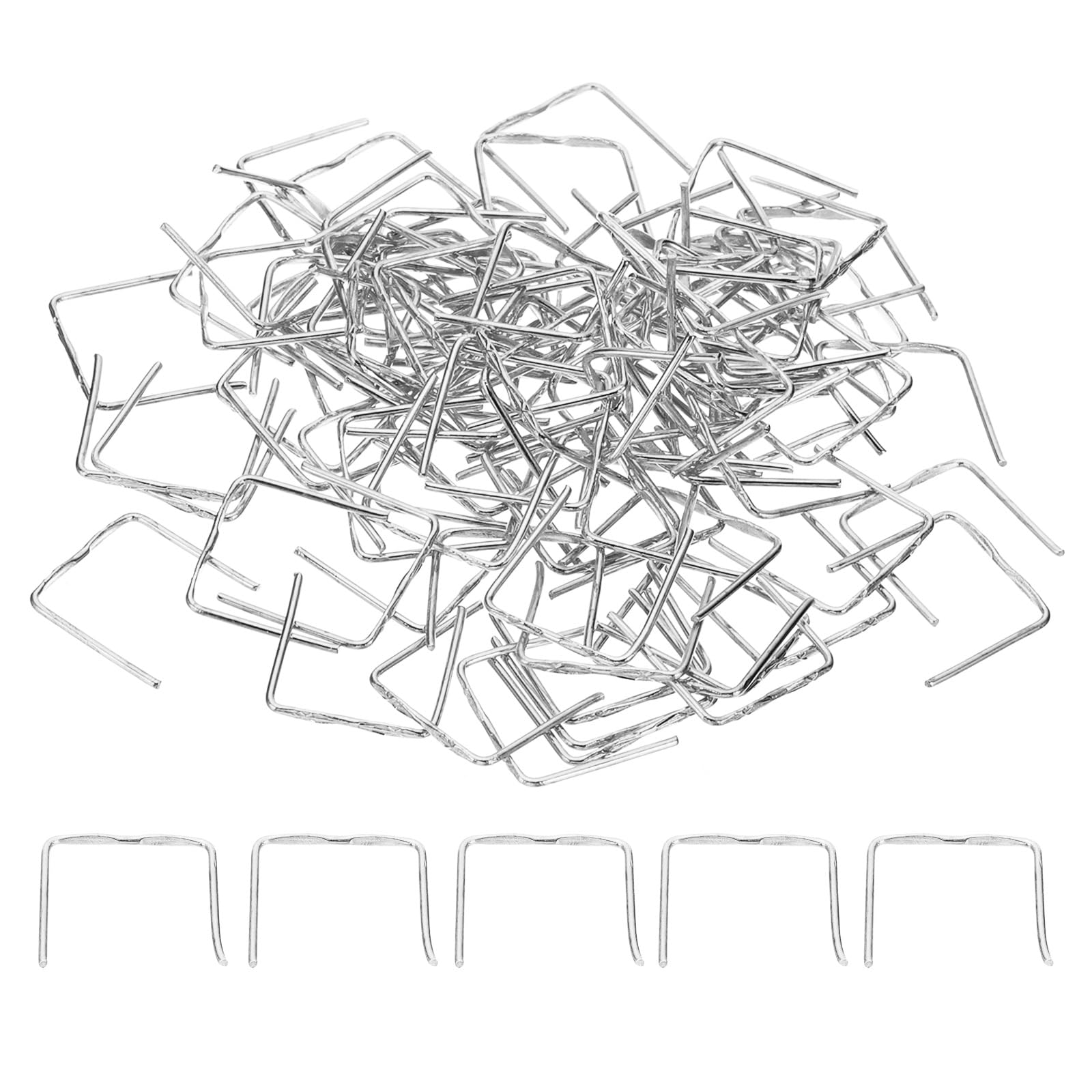 PATIKIL 13x14mm Copper Chandelier Connector Pins, 200Pcs Chandelier Crystal Clips for Fastening Crystals Parts, Chandelier Replacements, Chrome