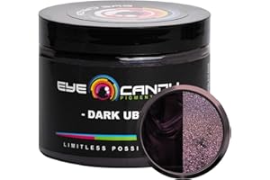 Eye Candy Pigments Premium Purple Mica Powder - Dark Ube (50gr) - for Epoxy, Resin, Soap, Paint, Woodworking, Acrylic Pouring, Bath Bombs, Fishing Lures - DIY Arts and Crafts Additive