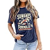 Racing Shirt Women Checkered Flag Racing Shirts Race Day Car Casual Unisex Short Sleeve Tee Tops