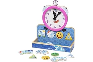 Melissa & Doug Blue's Clues & You! Wooden Tickety Tock Magnetic Clock (31 Pieces)