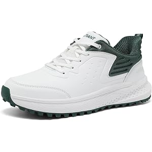 ULTIANT Men's Golf Shoes Spikeless Waterproof Breathable | Lightweight Microfiber Upper | Rubber Non-Slip sole | MD Cushion M