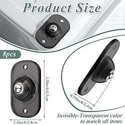 Honoson 8 Pcs Self Adhesive Caster Wheels Appliance