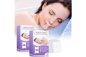 EELEAN Mouth Tape for Sleeping - 240PCS Anti-Snoring Strips for Improved Nose Breathing and Snore Reduction, Transparent Tape Strips, Pain-Free Removal and Hypoallergic Tape 240PCS