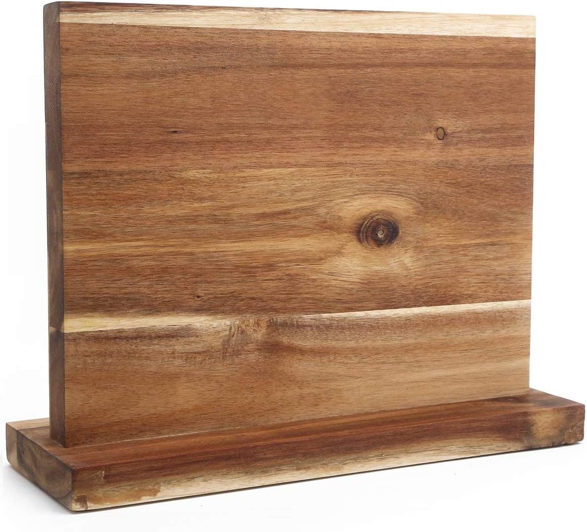 Uniharpa Magnetic Knife Block , Acacia Double Sided Magnetic Knife Holder
