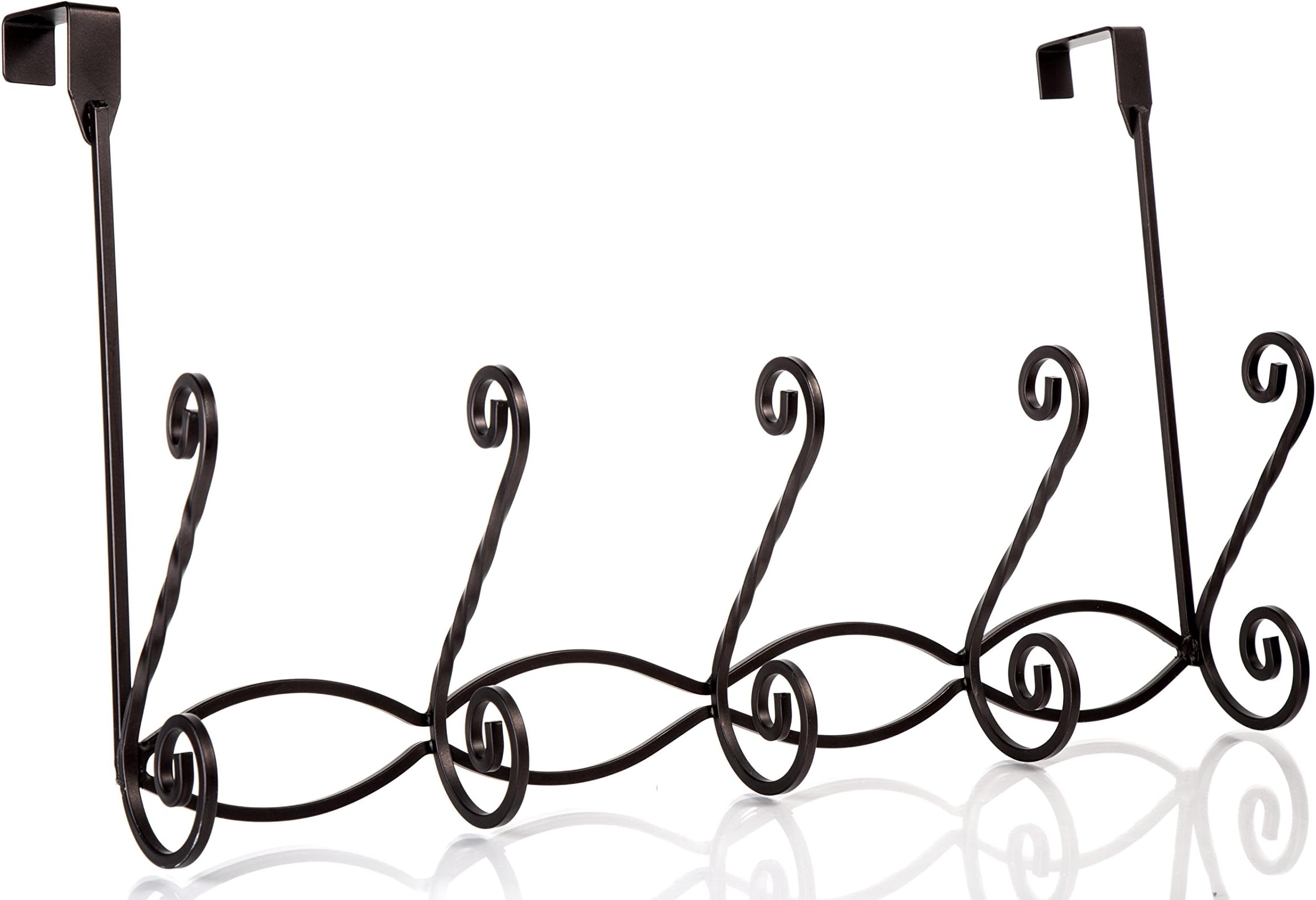 Over The Door 5 Hook Coat Rack - Color: Bronze