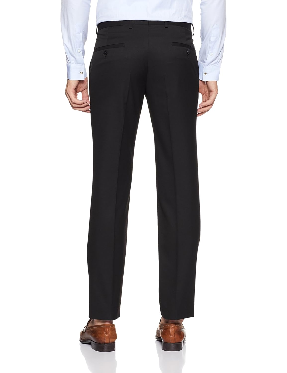 van heusen men's slim fit formal trousers