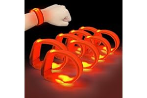 M.best 8pcs LED Light Up Bracelets Glow Flashing Wristbands Glow in The Dark Party Supplies for Wedding, Raves, Concert, Camping,Sporting Events, Party