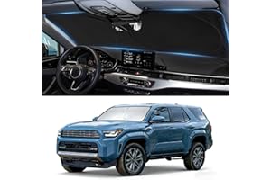 BOODANCARS Sun Shade for 4Runner Windshield Sunshade fit for Toyota 4Runner 2010-2023 2024 2025 Accessories Foldable Front Wi