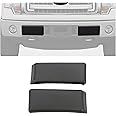 ECOTRIC Front Bumper Guards Pads Compatible with 2009-2014 Ford F150 F-150 Replacement for 9L3Z17E810B FO1053100 Bumper Cover Trim Insert Cap End Left Driver & Right Passenger Side Black