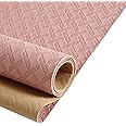 Marine Vinyl Fabric, Upholstery Faux Leather, 1.0mm Thickness, 61" Width (59" Usable), Perfect for Cars, Outdoor Yachts, and Home Furniture(Pink,Pre-Cut 72"x61")