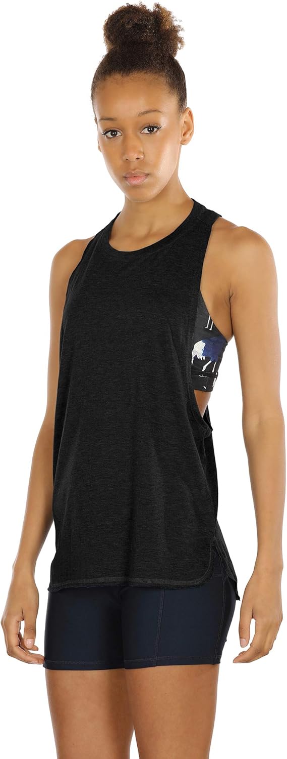 icyzone Workout Tank Tops for Women - Running Muscle Tank Sport Exercise Gym Yoga Tops Athletic Shirts(Pack of 3) at  Women’s Clothing store