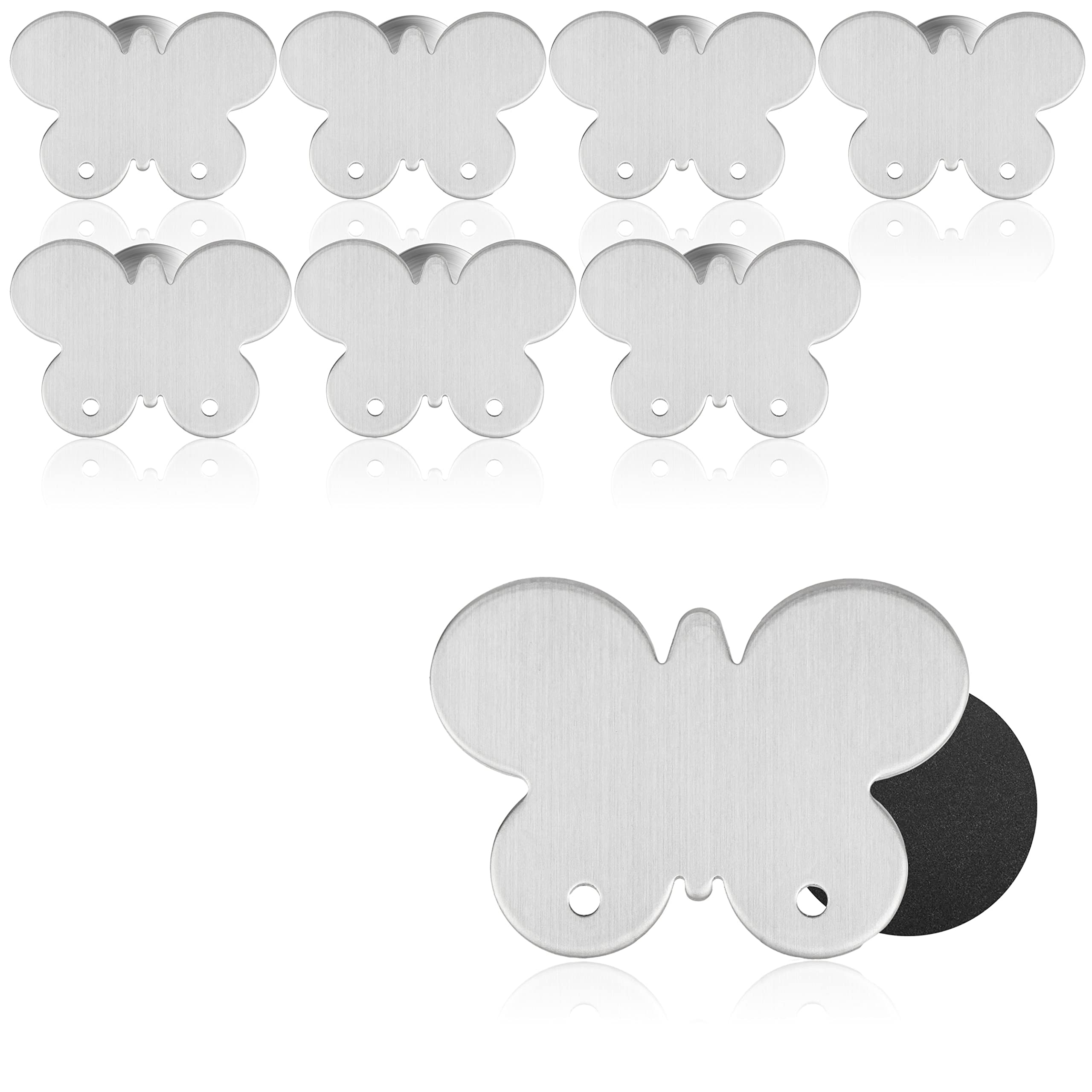 com-four® 8x tablecloth weights - tablecloth weights made of stainless steel - magnetic tablecloth clip - approx. 50g