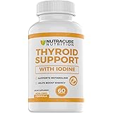 Extra Strength Thyroid Support with Iodine Supplement - Energy, Metabolism & Focus Formula - Allergen Free