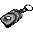 Muxkenper Key Fob Cover Case fit for Mazda 3 Hatchback, Mazda CX4 CX5 CX8 CX9 CX-30 6 WAZSKE11D01 ABS Carbon Fiber Pattern