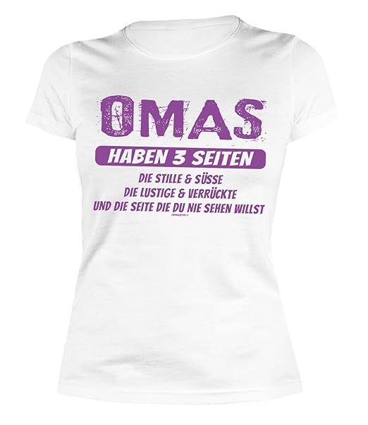 Omasprüche Shirtspaß Shirt Omas Haben 3 Seiten Die Stille