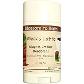 Mocha Latte Magnesium Zinc Deodorant (2.7 ounce) - Phthalate Free Fragrance - Lasts All Day with a Rich Chocolate Scent