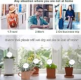 SevenMye 12 Pcs Plant Watering Globes Self Watering Bulbs 13cm PVC Blue view 6
