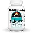 Source Naturals D-Mannose, Potent Urinary Tract & Bladder Health Support*, 500mg - 60 Capsules