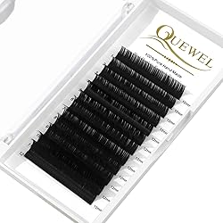 QUEWEL Eyelash Extension Supplies 0.03 D Curl 12mm