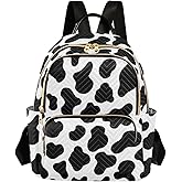 Mozuya Cow Hide Mini Backpack Purse for Women Fashion Backpack Cute Anti Theft Laptop Backpack S