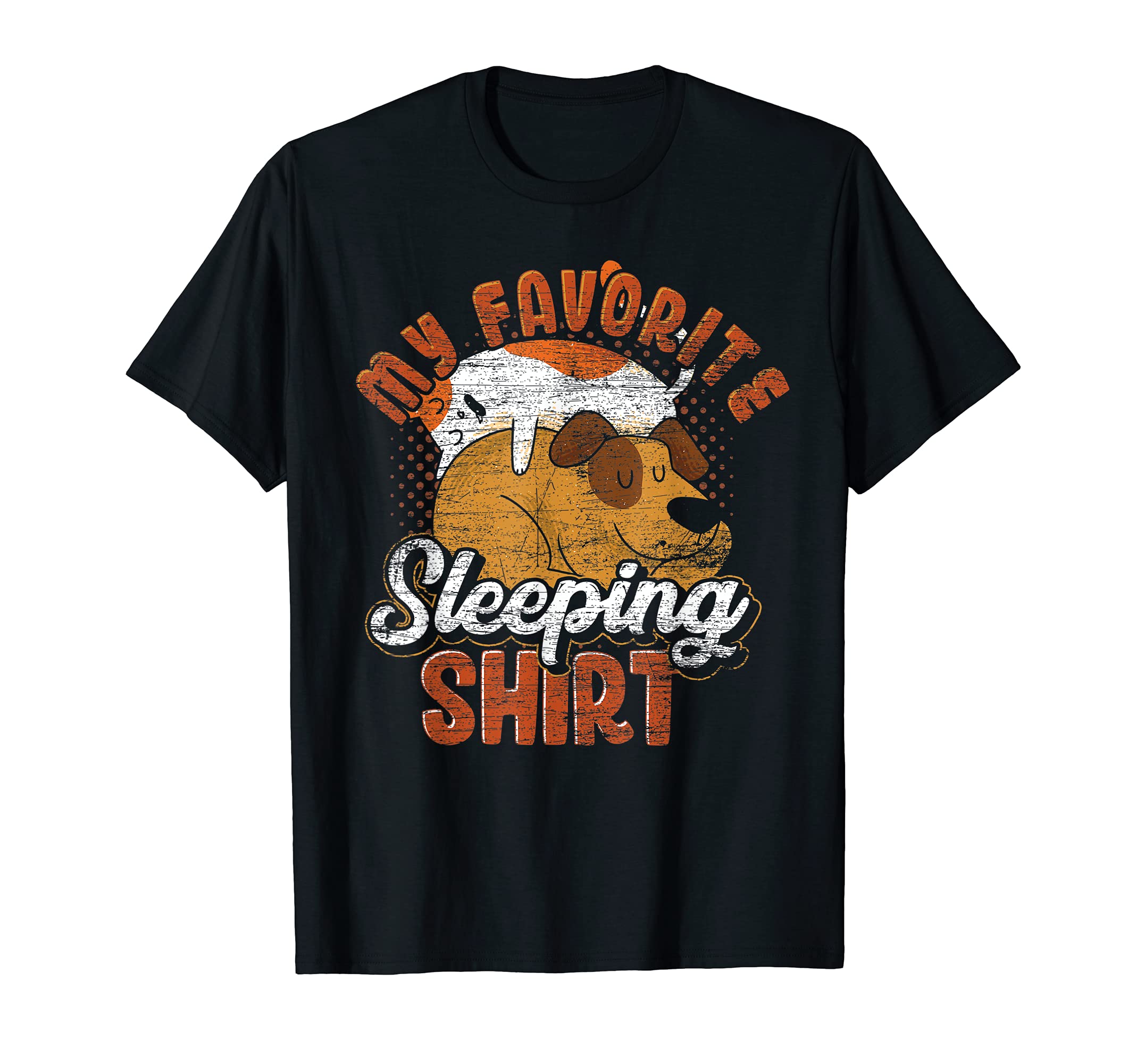 My Favorite Sleeping Shirt Cute Animal Dog Cat Sleeping T-Shirt