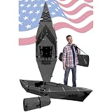 Tucktec 10' PRO Foldable Kayaks - Full Size Black Folding Kayak - Portable Kayak for Adults - Made in USA - Black