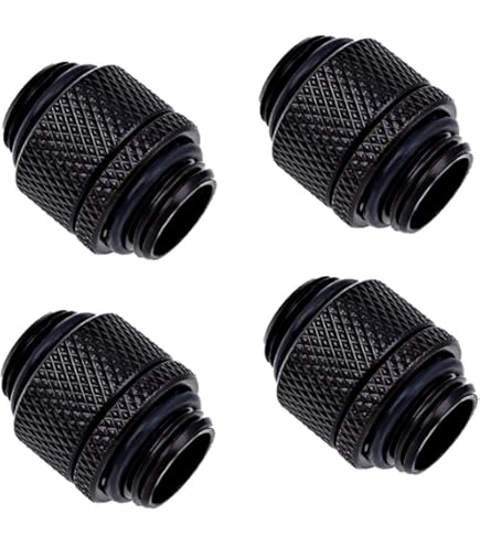 Alphacool HF G1/4 Male To Male Extender Fitting - 10mm Chrome Brass Connector For Water Cooling