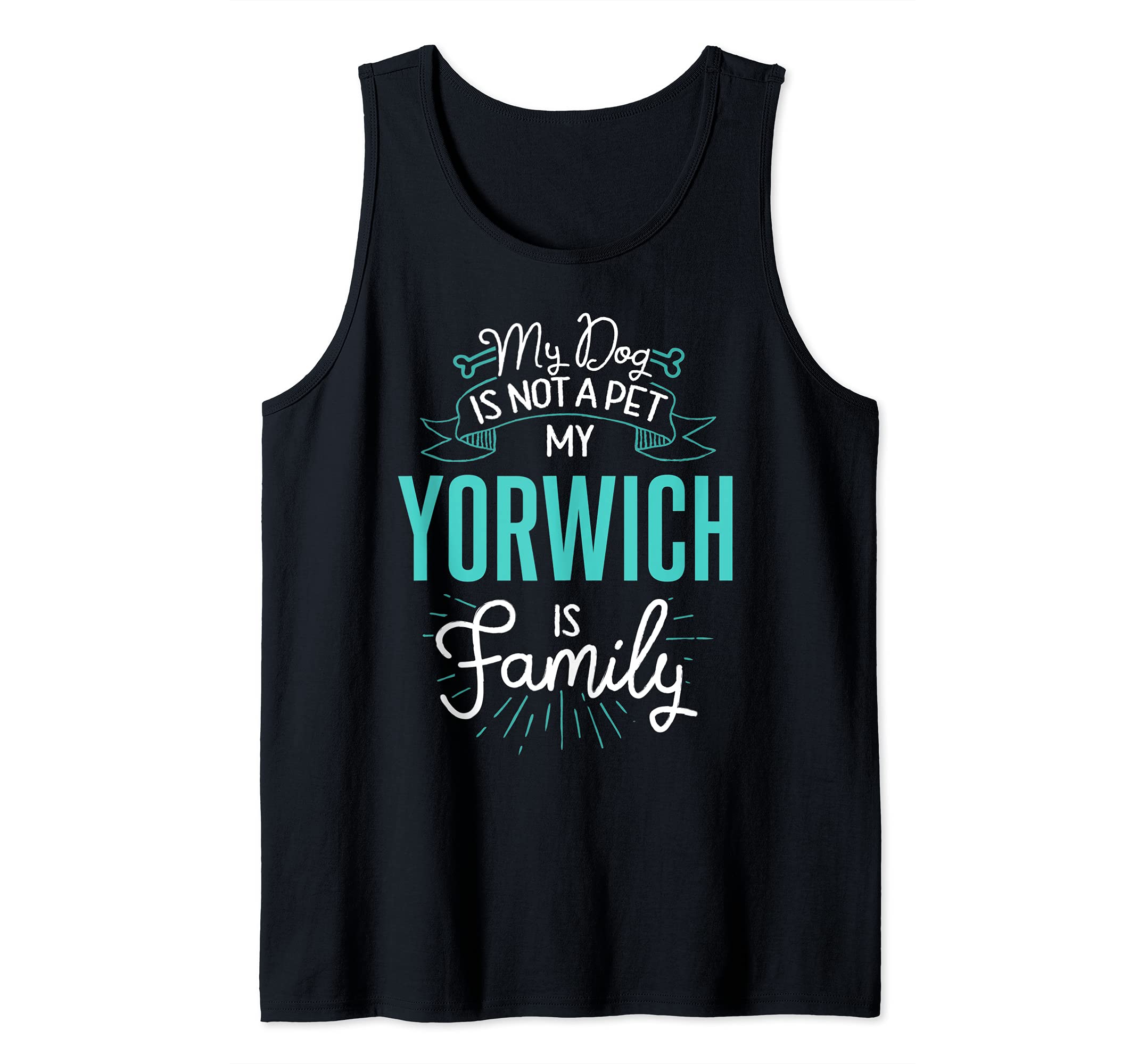 Cute Yorwich Design Family Dog Giftn Tank Top