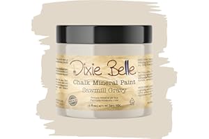 Dixie Belle Paint Company Chalk Finish Furniture Paint | Sawmill Gravy (16oz) | Matte Smooth Beige Chic Chalk Mineral Paint | DIY Furniture Paint