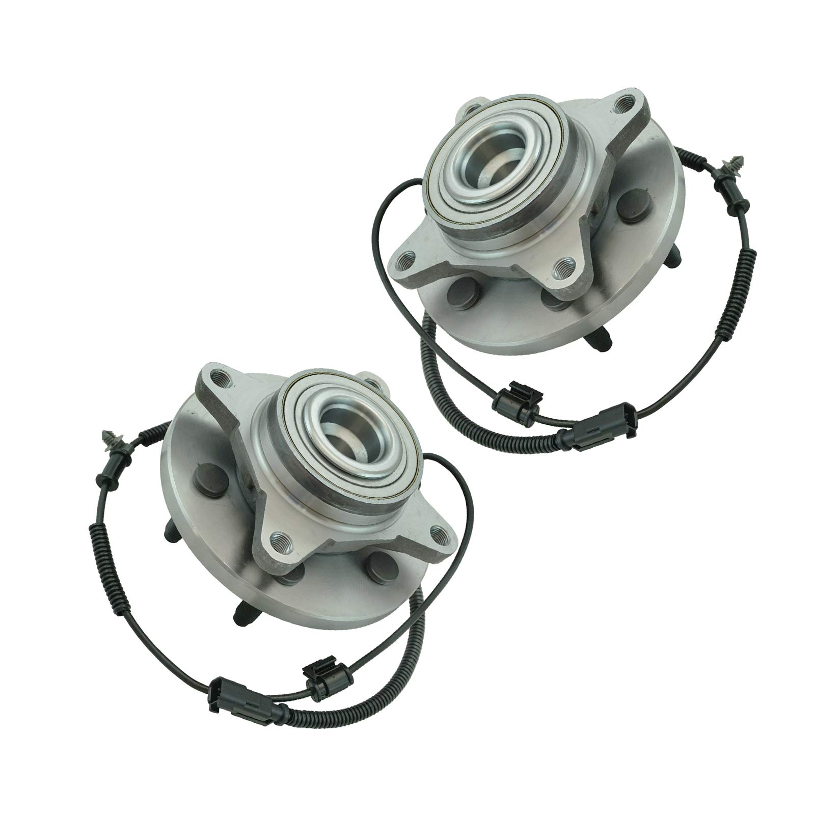 TRQ 2 Piece Front Wheel Bearing & Hub Assembly Set