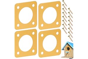 AQKILO Birdhouse Predator Guard, Helping Reduce Nest Destruction and Enhance Safety for Bird Chicks, 4 Pack, 1 1/8" (1.125in)