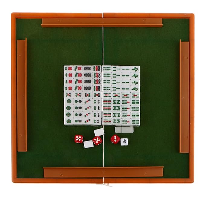 Mini Mahjong-Spiel Chinesische Traditionelle Spiel Partyspiel - Grün