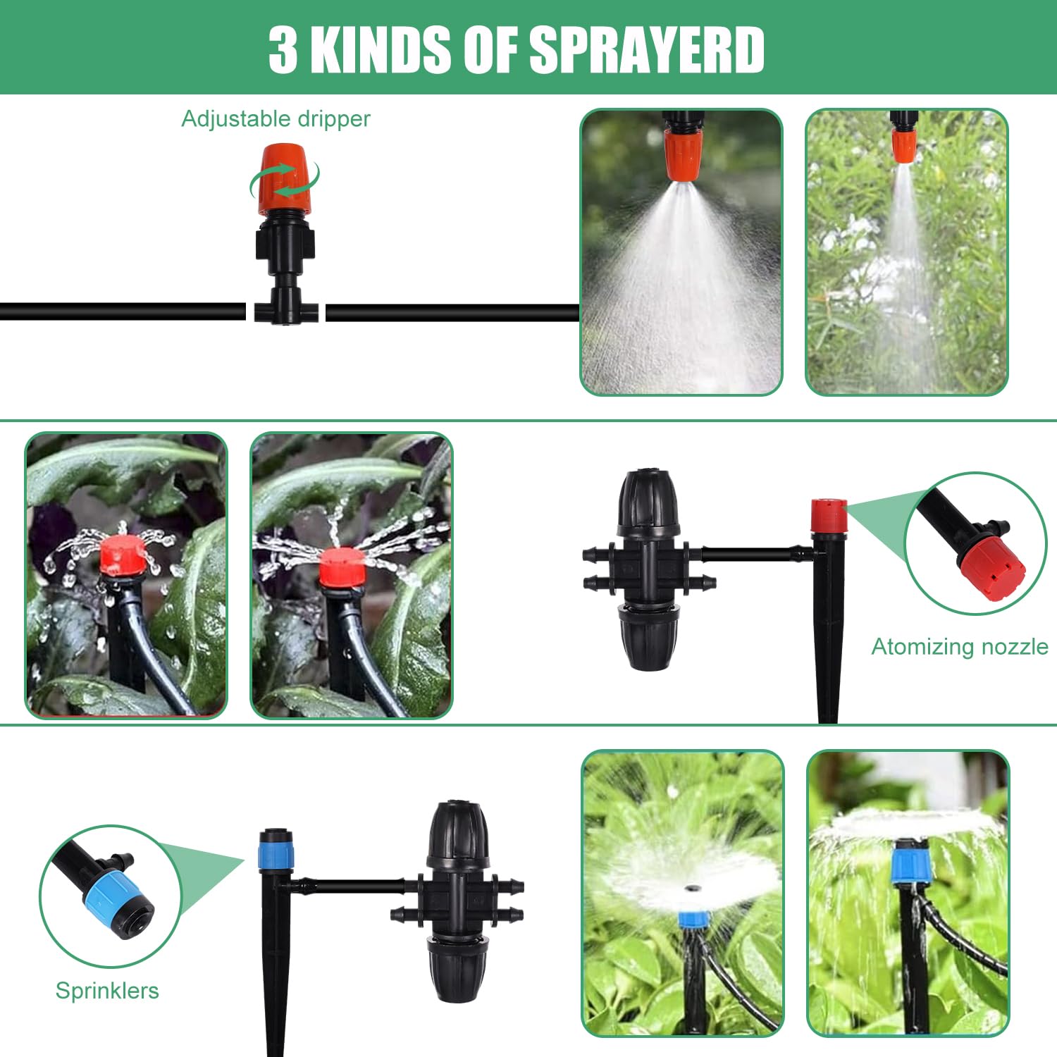 Mua zycBernoi 240FT Drip Irrigation System Kit, Garden Watering System ...