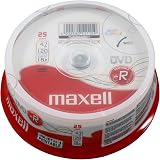 Maxell DVD-R Blank Discs 25 Spindle 16x Speed 4.7GB 120min Full Print White view 2