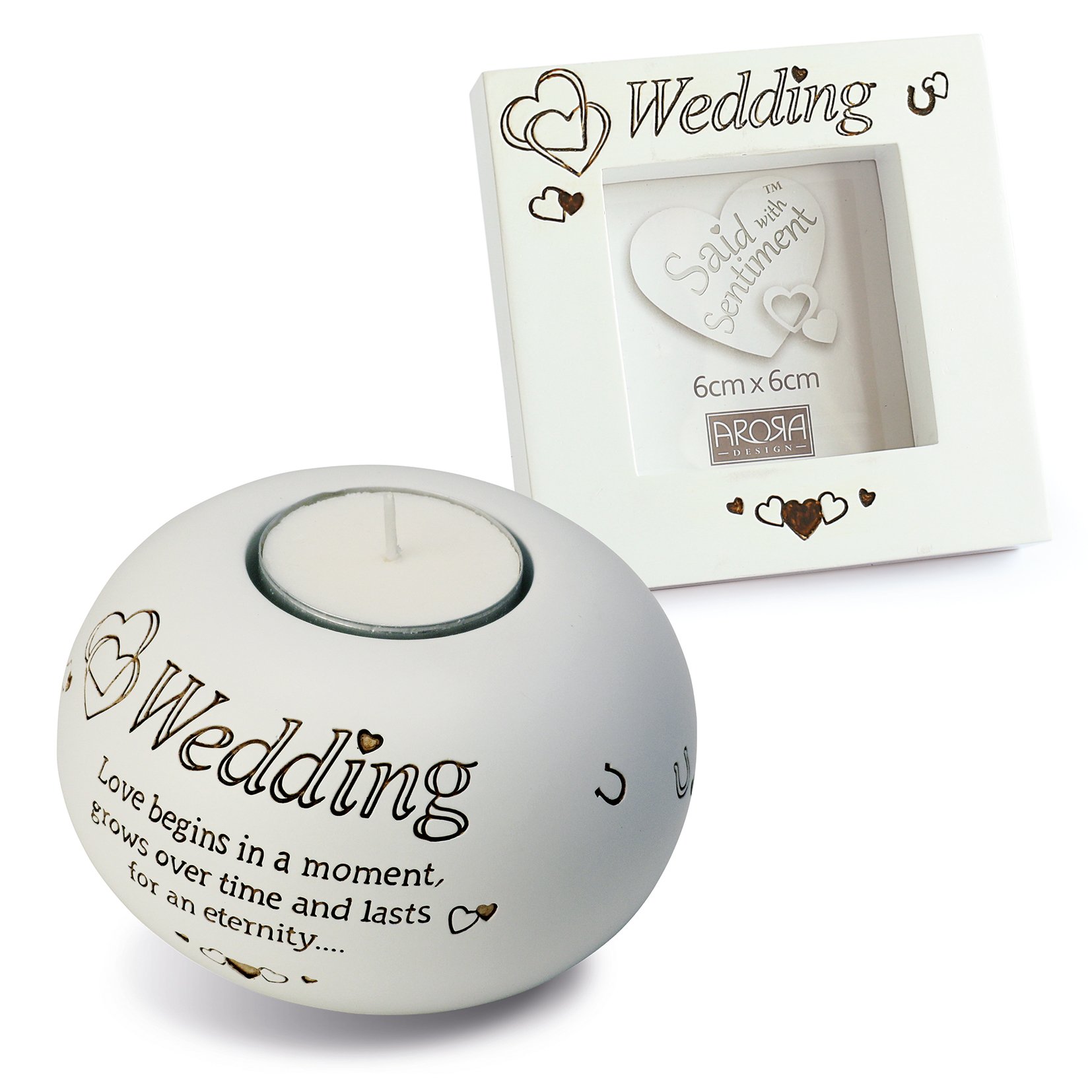 Said with Sentiment Tealight and Frame Gift Set