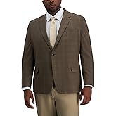 Haggar Mens Men's Jmh Premium Stretch Tailored Fit Subtle Pattern Sport Coats