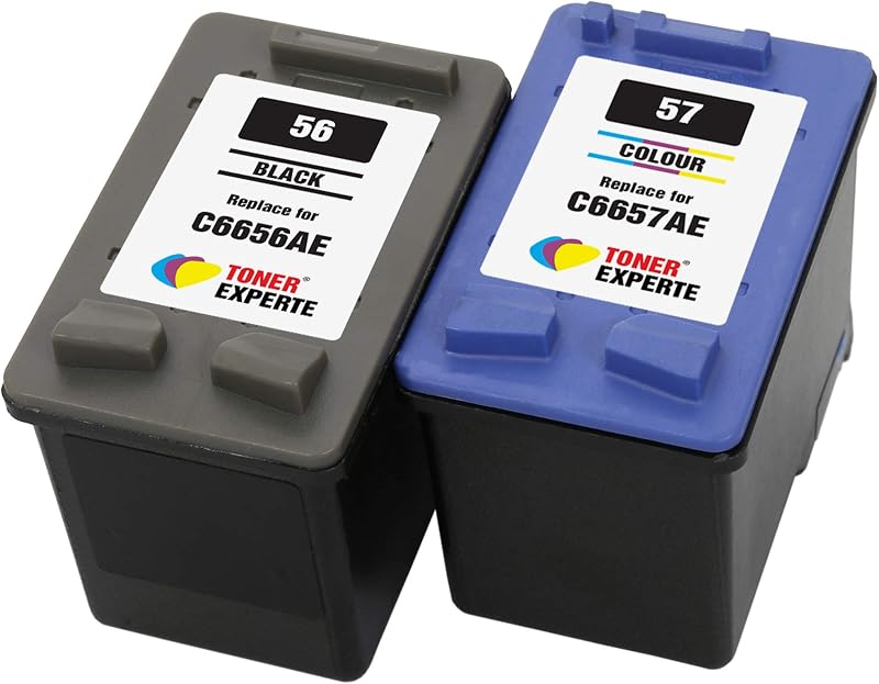 TONER EXPERTE 2PK XL Compatible Ink Cartridges HP 56 57 Photosmart Deskjet