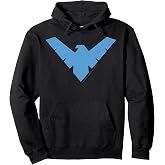 DC Comics Nightwing Classic Superhero Blue Logo Pullover Hoodie
